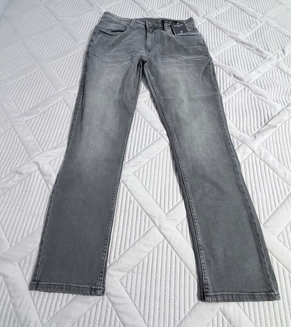 The Perfect Jean NYC Men's Slim Fit Axel Grey Stretch Jeans NWT 33x32